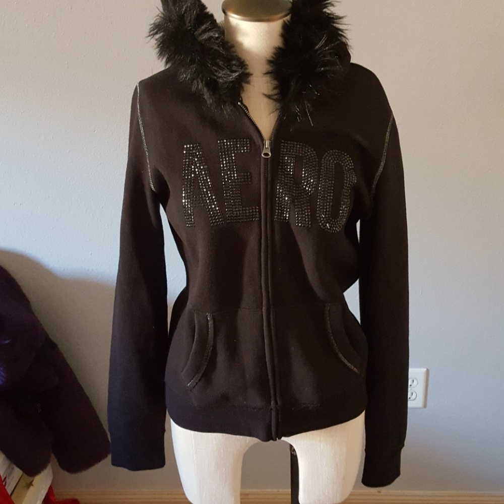 AIROPOSTALE BLACK JACKET NEW.